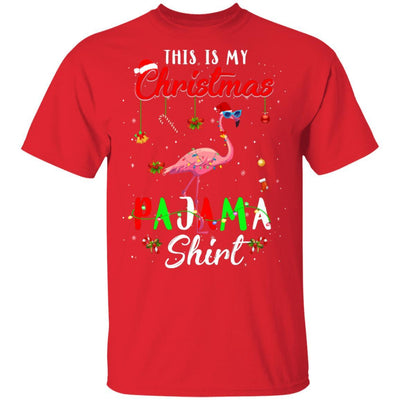 This Is My Christmas Pajama Flamingo Christmas Gifts-T-Shirt & Sweatshirt-Classic T-Shirt-Red