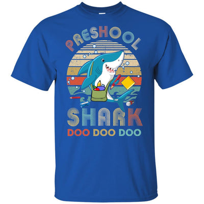 Preschool Shark Doo Doo Doo Funny Back To School Youth-Youth Shirt-Youth T-Shirt-Royal