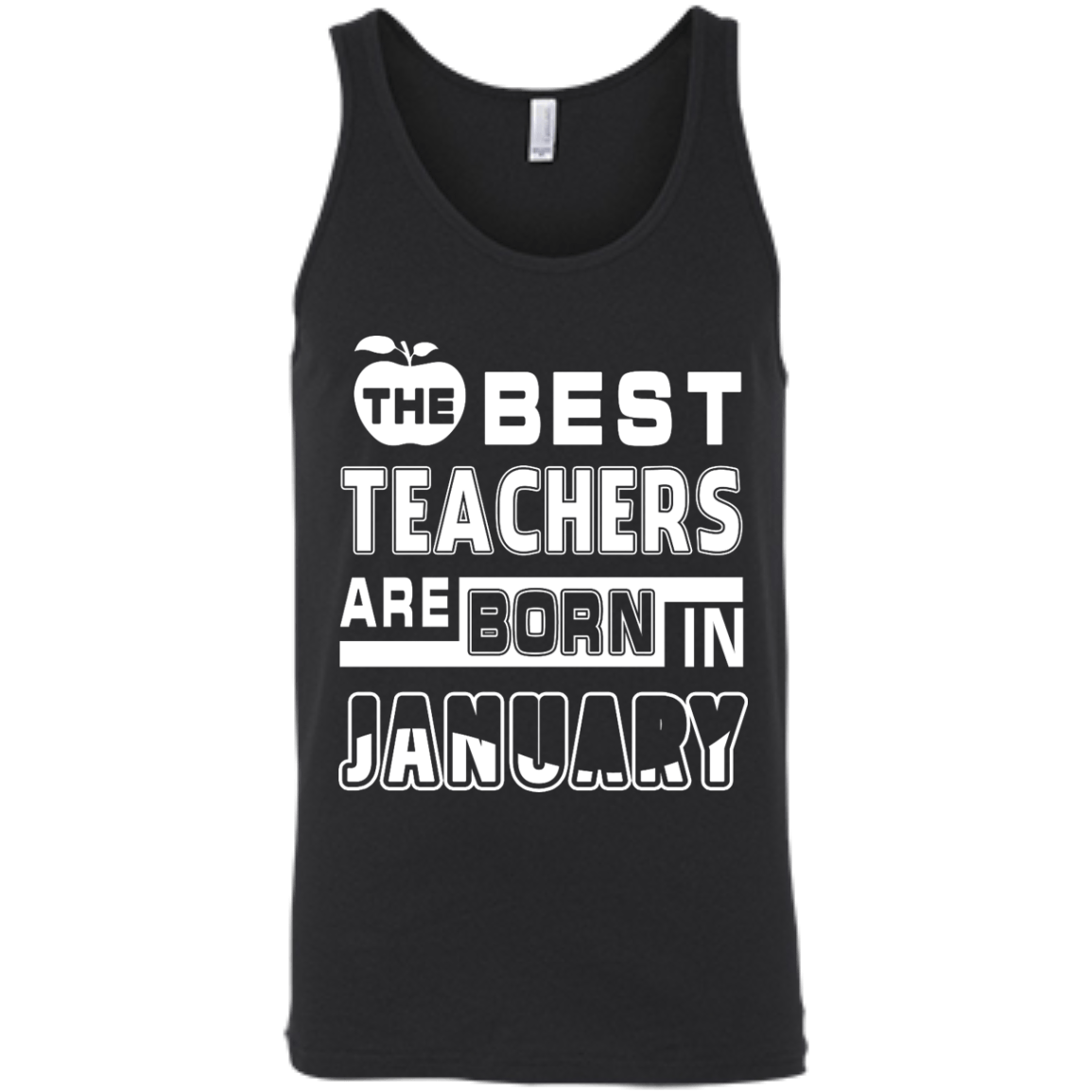 The Best Teachers Are Born In February-T-Shirt & Hoodie-Unisex Tank-Black