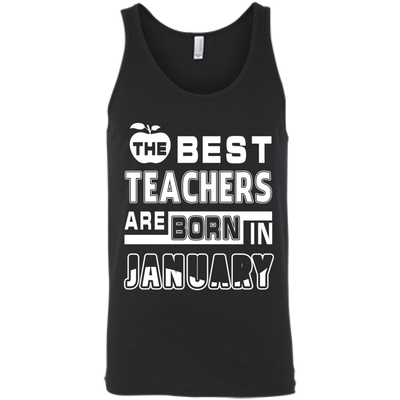 The Best Teachers Are Born In February-T-Shirt & Hoodie-Unisex Tank-Black