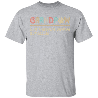 Grandpaw Like A Regular Grandpa But Cooler Funny Dog Lover-T-Shirt & Hoodie-Classic T-Shirt-Sport Grey