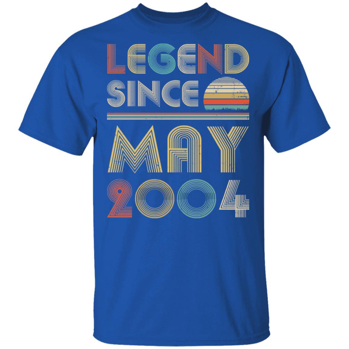 Legend Since May 2004 Vintage 17th Birthday Gifts-T-Shirt & Hoodie-Classic T-Shirt-Royal