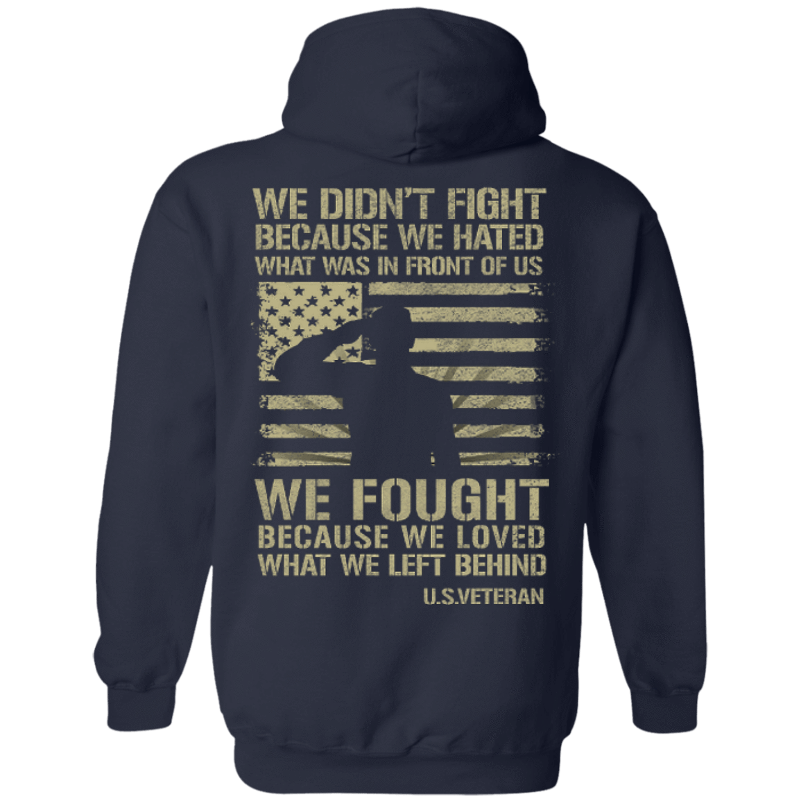 US Veteran Affairs-T-Shirt & Hoodie-Pullover Hoodie-Navy