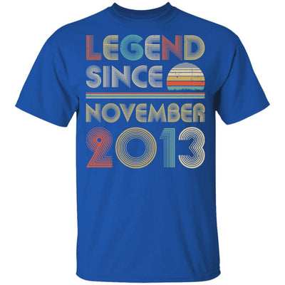 Legend Since November 2013 Vintage 8th Birthday Gifts Youth-Youth Shirt-Youth T-Shirt-Royal