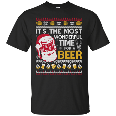 It's The Most Wonderful Time For A Beer Sweater-T-Shirt & Hoodie-Classic T-Shirt-Black