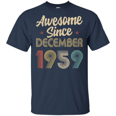 Awesome Since December 1959 Vintage 62th Birthday Gifts-T-Shirt & Hoodie-Classic T-Shirt-Navy