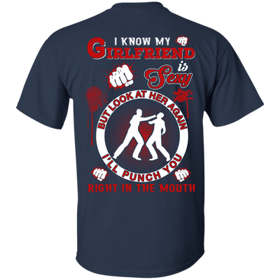 I Know My Girlfriend Is Sexy But Look At Her Again-T-Shirt & Hoodie-Classic T-Shirt-Navy