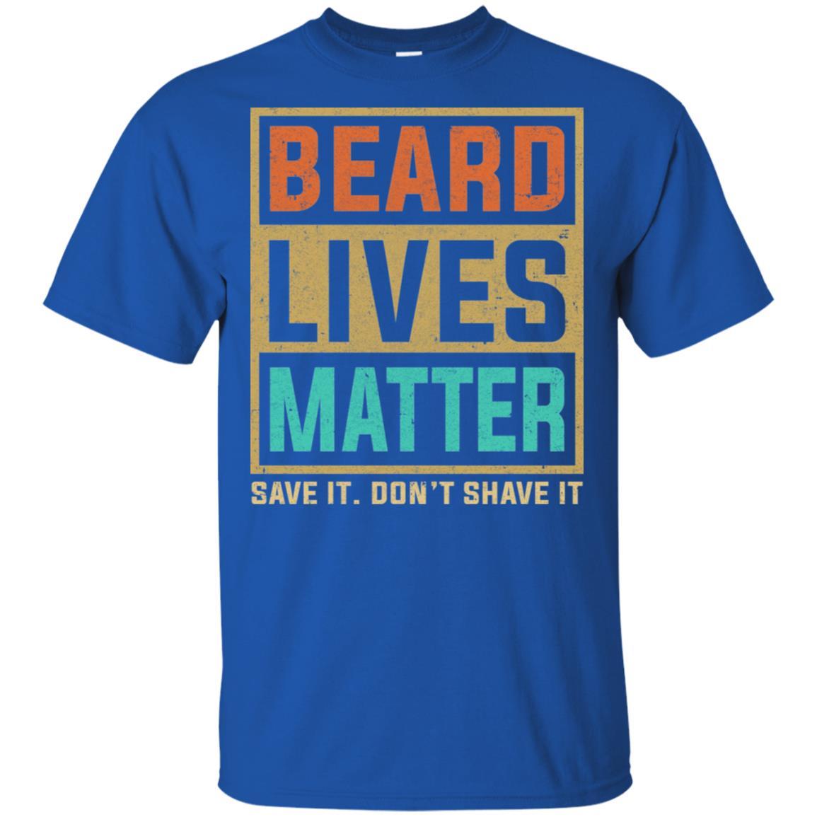Vintage Beard Lives Matter Funny Bearded Man Gift-T-Shirt & Hoodie-Classic T-Shirt-Royal