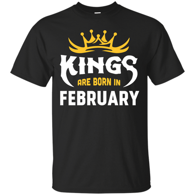 Kings Are Born In February-T-Shirt & Hoodie-Classic T-Shirt-Black
