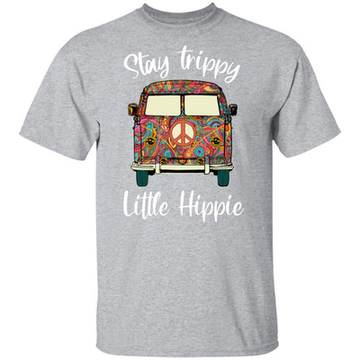 Stay Trippy Little Hippie Peace Sign Gifts For Hippie-T-Shirt & Tank Top-Classic T-Shirt-Sport Grey