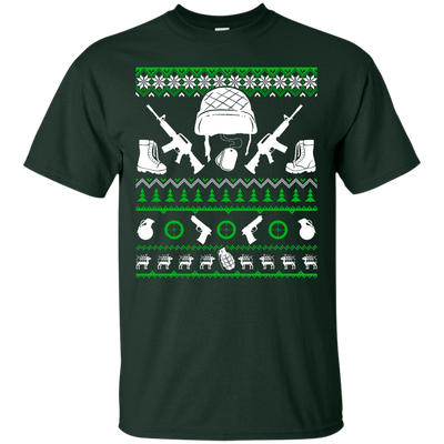 Soldier Christmas Sweater-T-Shirt & Hoodie-Classic T-Shirt-Forest Green