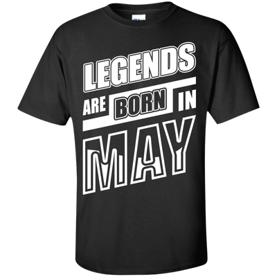 Legends are born in MAY-T-Shirt & Hoodie-Classic T-Shirt-Black