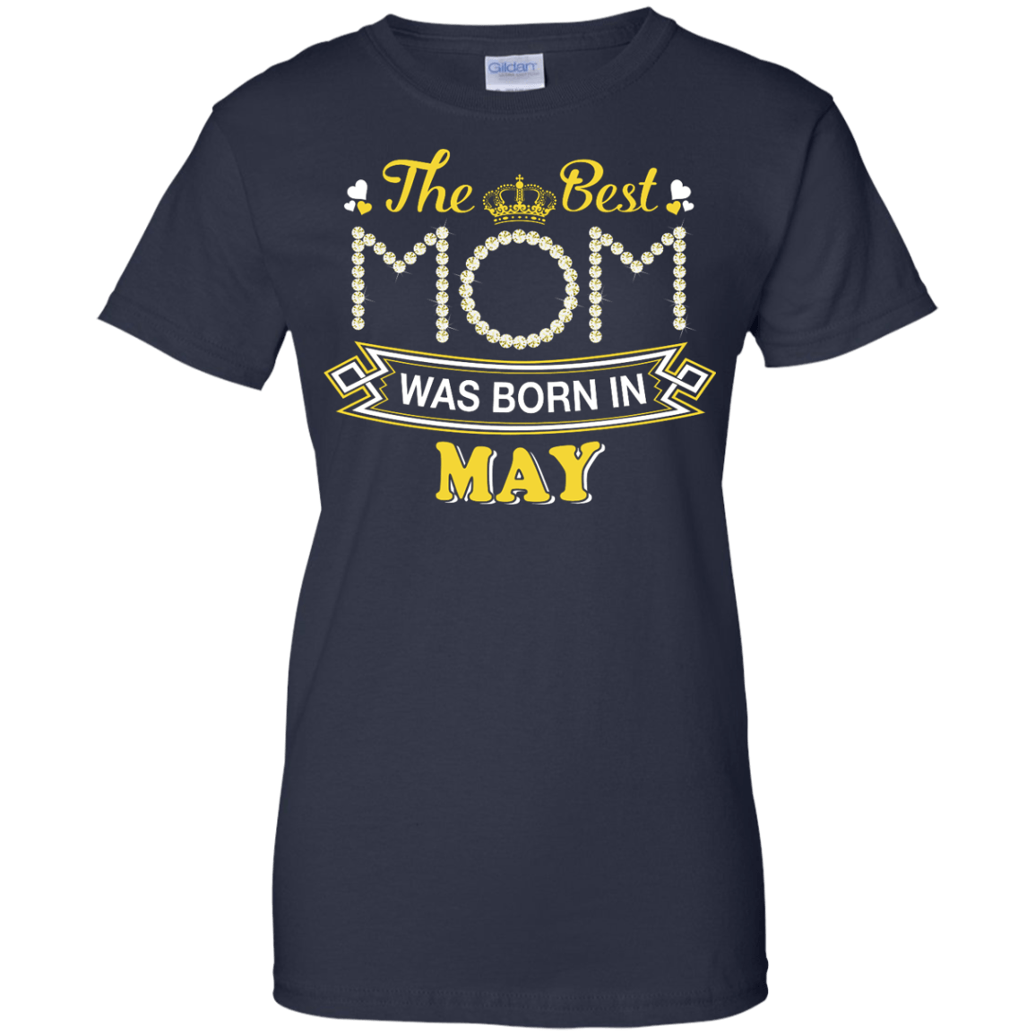 The Best Mom Was Born In May-T-Shirt & Hoodie-Women's T-Shirt-Navy