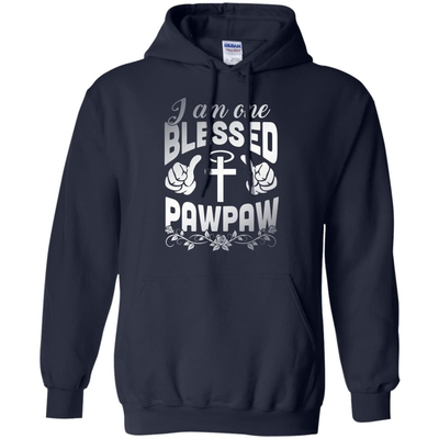 I Am One Blessed Pawpaw-T-Shirt & Hoodie-Pullover Hoodie-Navy