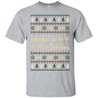 Police Christmas Ugly Sweater-T-Shirt & Hoodie-Classic T-Shirt-Sport Grey