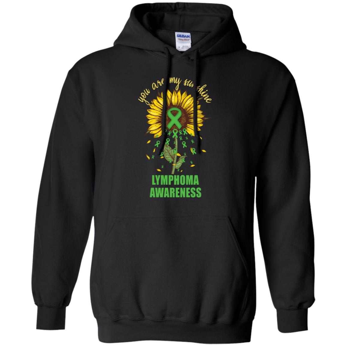 You Are My Sunshine Lymphoma Awareness-T-Shirt & Hoodie-Pullover Hoodie-Black