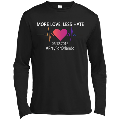 More Love Less Hate - Orlando-T-Shirt & Hoodie-Long Sleeve T-Shirt-Black