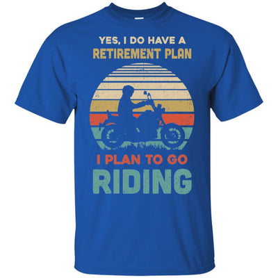 Vintage Yes I Do Have A Retirement Plan To Go Riding-T-Shirt & Hoodie-Classic T-Shirt-Royal