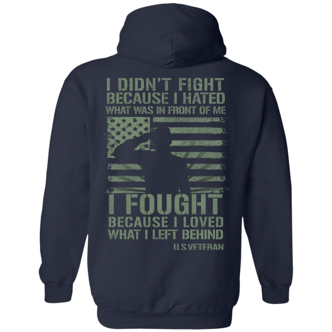 US Veteran Affairs-T-Shirt & Hoodie-Pullover Hoodie-Navy