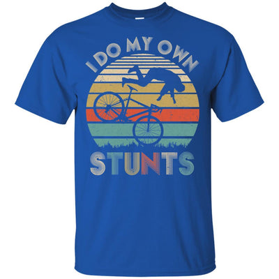 I Do My Own Stunts Funny Injury Mountain Bikes MTB-T-Shirt & Hoodie-Classic T-Shirt-Royal