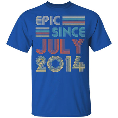 Epic Since July 2014 Vintage 7th Birthday Gifts Youth-Youth Shirt-Youth T-Shirt-Royal