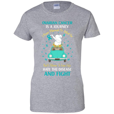 Ovarian Cancer Awareness Is A Journey-T-Shirt & Hoodie-Women's T-Shirt-Sport Grey