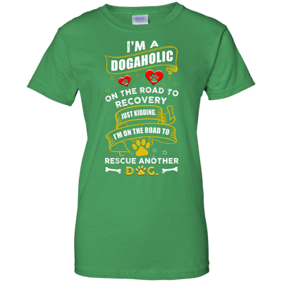 I'm A Dogaholic-T-Shirt & Hoodie-Women's T-Shirt-Irish Green