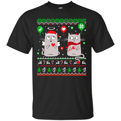 Halo Halo Christmas Cat Lover-T-Shirt & Hoodie-Classic T-Shirt-Black