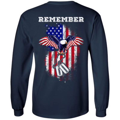 Remember Sacrifice Service-T-Shirt & Hoodie-Long Sleeve T-Shirt-Navy