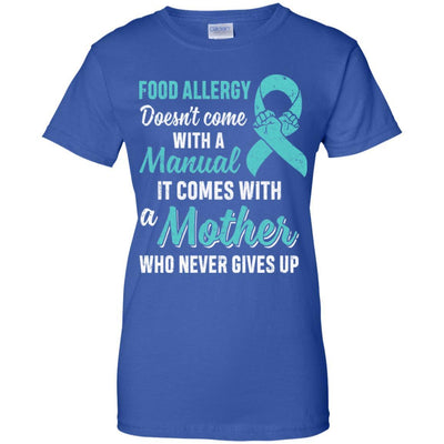 Funny Gift Food Allergy Mom Awareness Warrior-T-Shirt & Hoodie-Women's T-Shirt-Royal