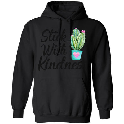 Stick With Kindness Teacher Students Gift-T-Shirt & Hoodie-Pullover Hoodie-Black