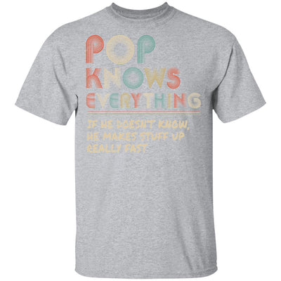 Pop Know Everything Vintage Pop Father's Day Gift-T-Shirt & Hoodie-Classic T-Shirt-Sport Grey