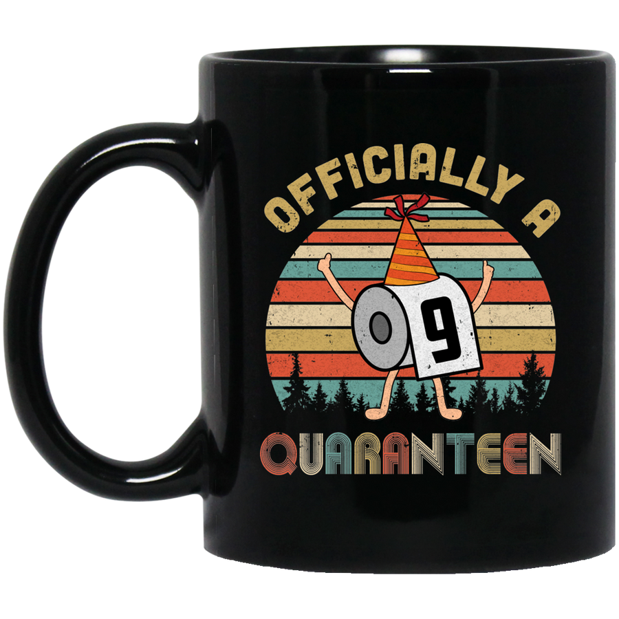 Officially A 9th Quaranteen 2012 Birthday Social Distancing Youth Mug-Coffee Mug-BM11OZ 11 oz. Black Mug-Black