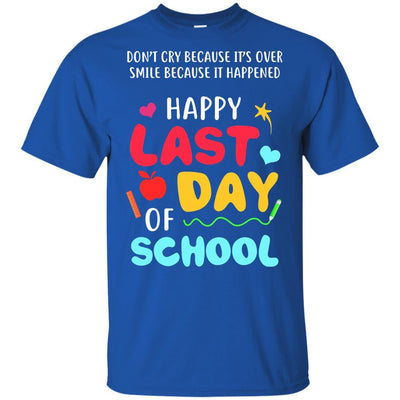 Smile Because It Happened Happy Last Day Of School Youth-Youth Shirt-Youth T-Shirt-Royal