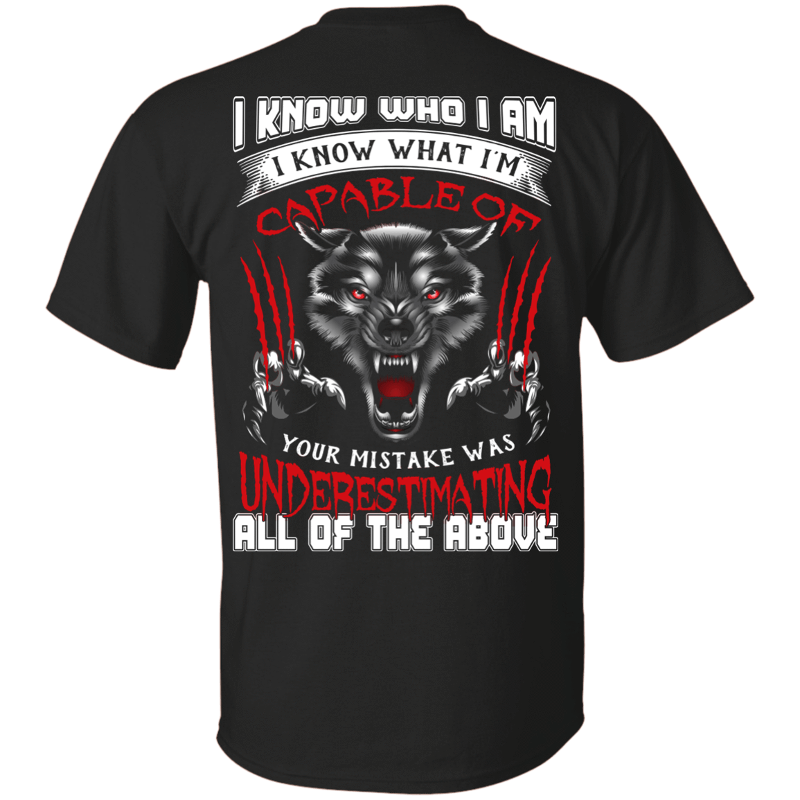 I Know who I Am I Know What I'm Capable-T-Shirt & Hoodie-Classic T-Shirt-Black