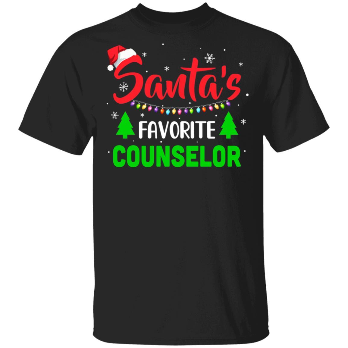 Santa's Favorite Counselor Funny Christmas Xmas Gifts