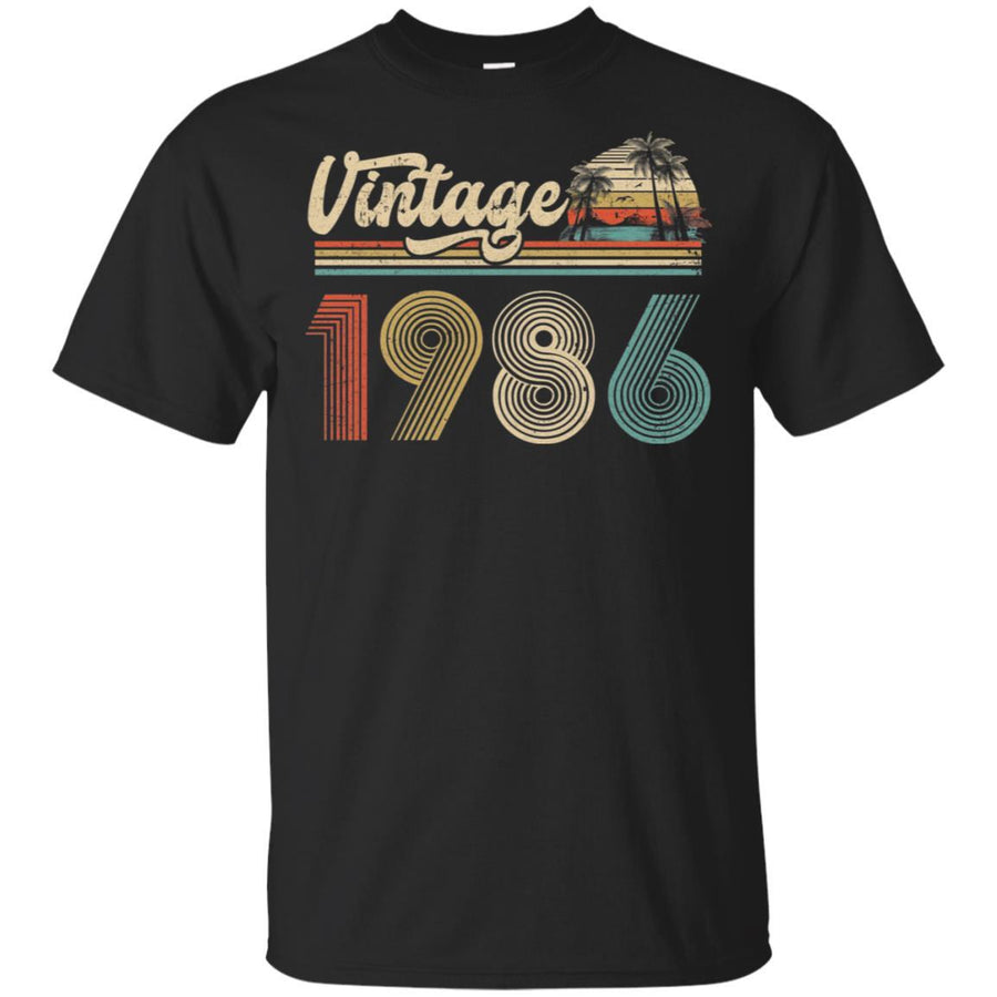 35th Birthday Gift Vintage 1986 Classic-T-Shirt & Hoodie-Classic T-Shirt-Black