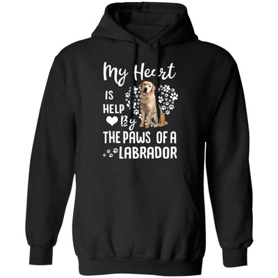 My Heart Is Held By The Paws Of A Labrador Lover-T-Shirt & Hoodie-Pullover Hoodie-Black