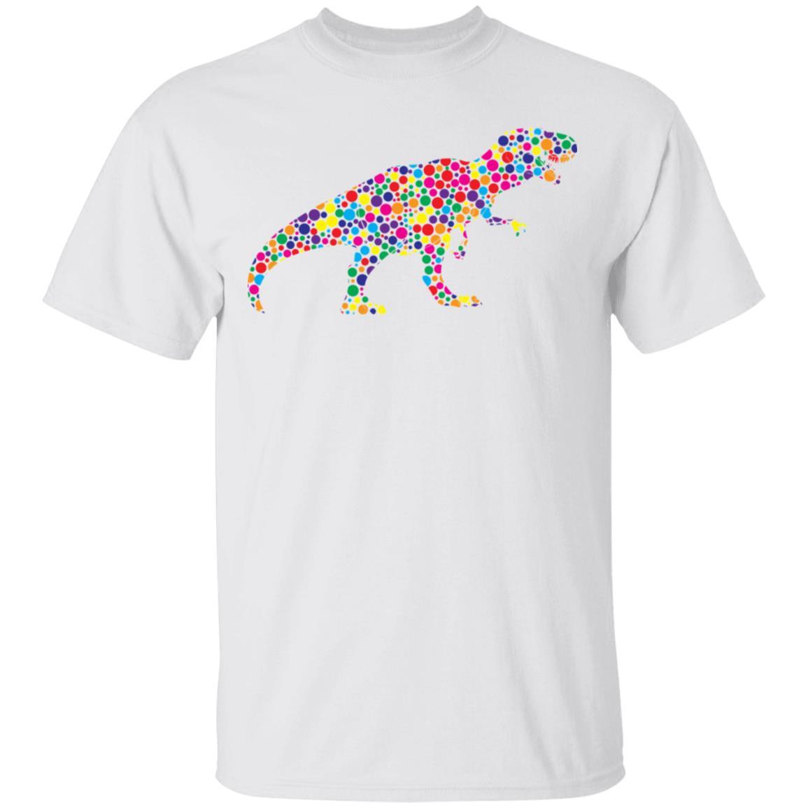 Dot T-Rex Dinosaur Lovers International Dot Day-T-Shirt & Hoodie-Classic T-Shirt-White