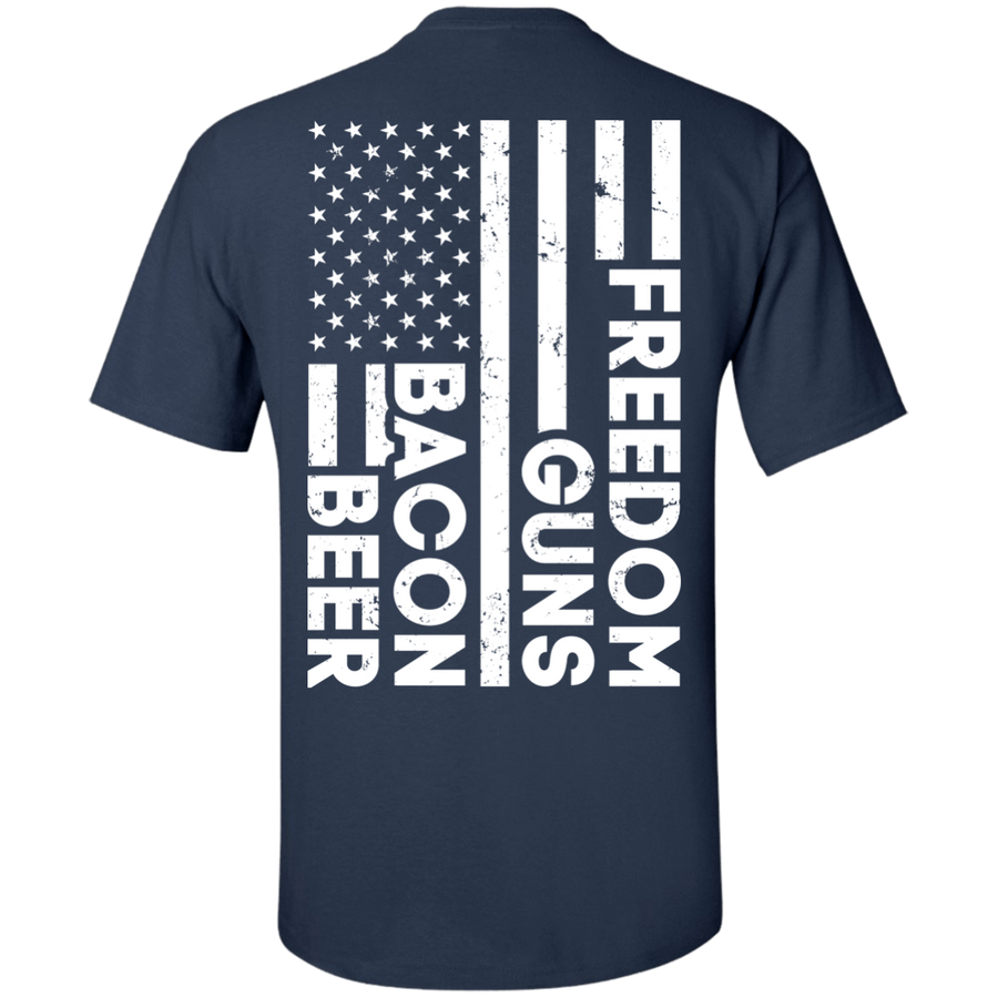 Beer Bacon Guns Freedom-T-Shirt & Hoodie-