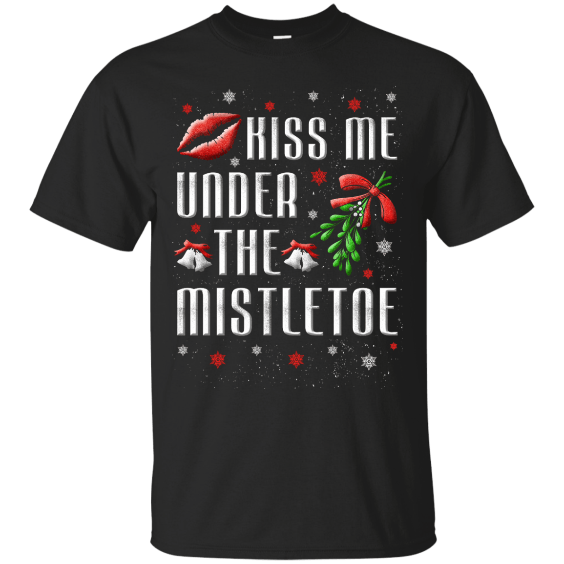 Kiss Me Under The Mistletoe-T-Shirt & Hoodie-Classic T-Shirt-Black