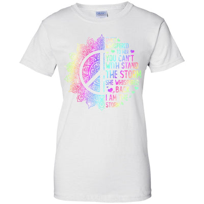 They Whispered To Her You Can't With Stand The Storm-T-Shirt & Tank Top-Women's T-Shirt-White