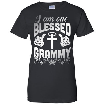 I Am One Blessed Grammy-T-Shirt & Hoodie-Women's T-Shirt-Black