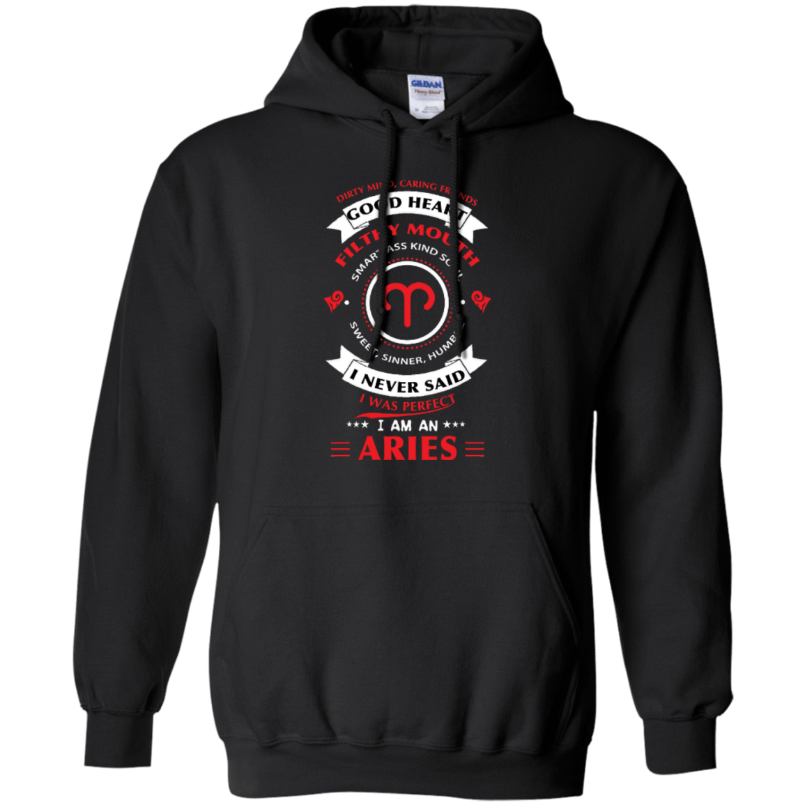 I'm An Aries-T-Shirt & Hoodie-Pullover Hoodie-Black