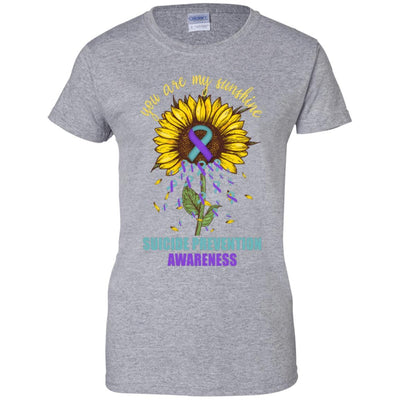 You Are My Sunshine Suicide Prevention Awareness-T-Shirt & Hoodie-Women's T-Shirt-Sport Grey