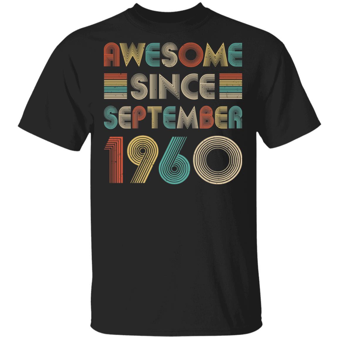 Awesome Since September 1960 Vintage 62th Birthday Gifts
