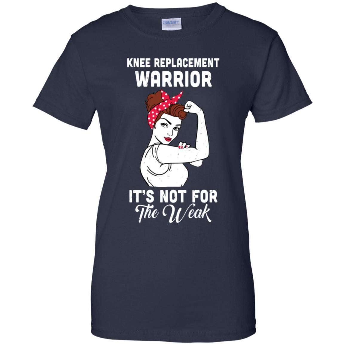 Knee Replacement Warrior Gift For Women-T-Shirt & Hoodie-Women's T-Shirt-Navy