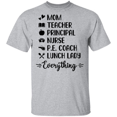 Mom Teacher Principal Nurse Pe Coach-T-Shirt & Tank Top-Classic T-Shirt-Sport Grey