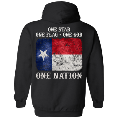 One Star One Flag One God One Nation-T-Shirt & Hoodie-Pullover Hoodie-Black
