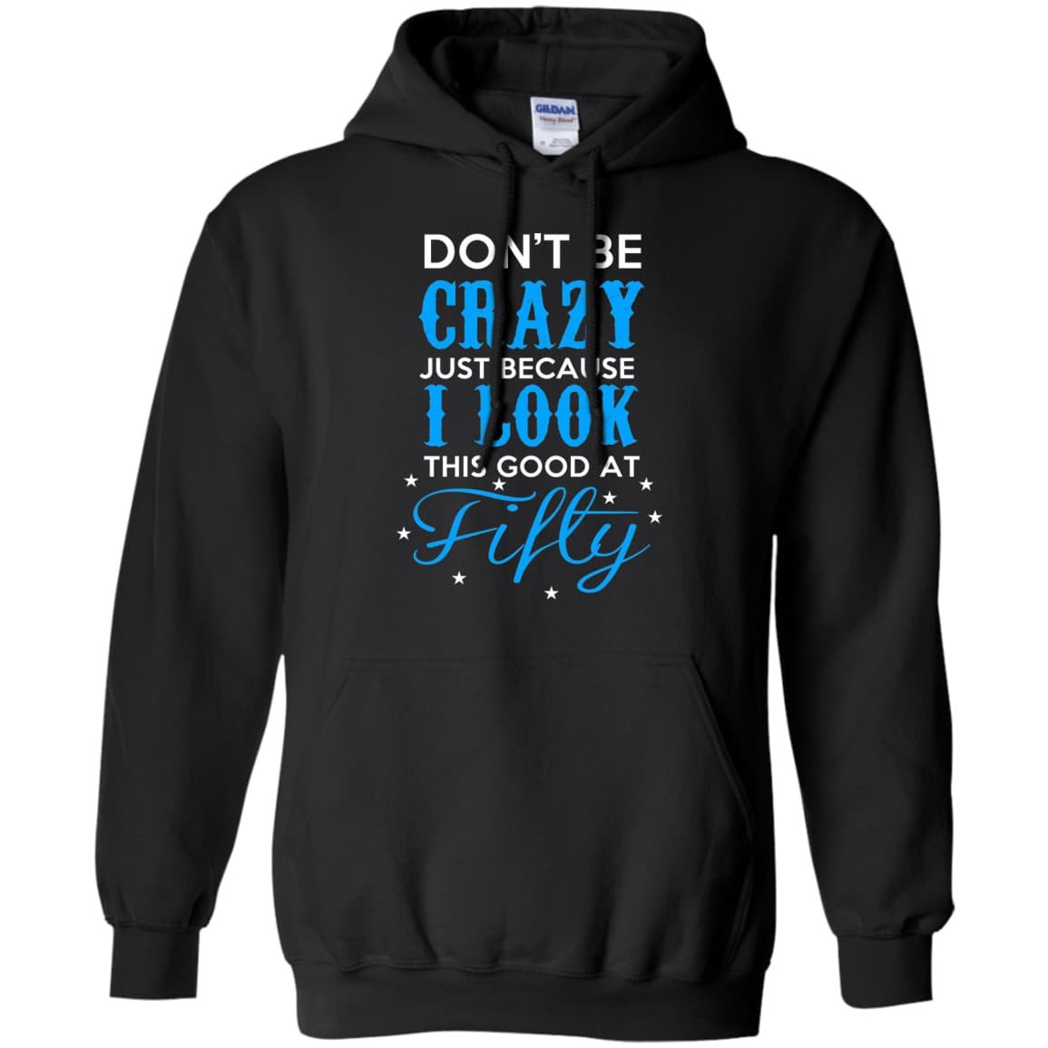 GOOT AT FIFTY-T-Shirt & Hoodie-Pullover Hoodie-Black